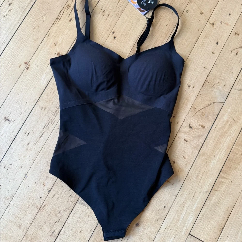 (For towerk2) Honeylove Black Thong Bodysuit - Picture 3 of 6